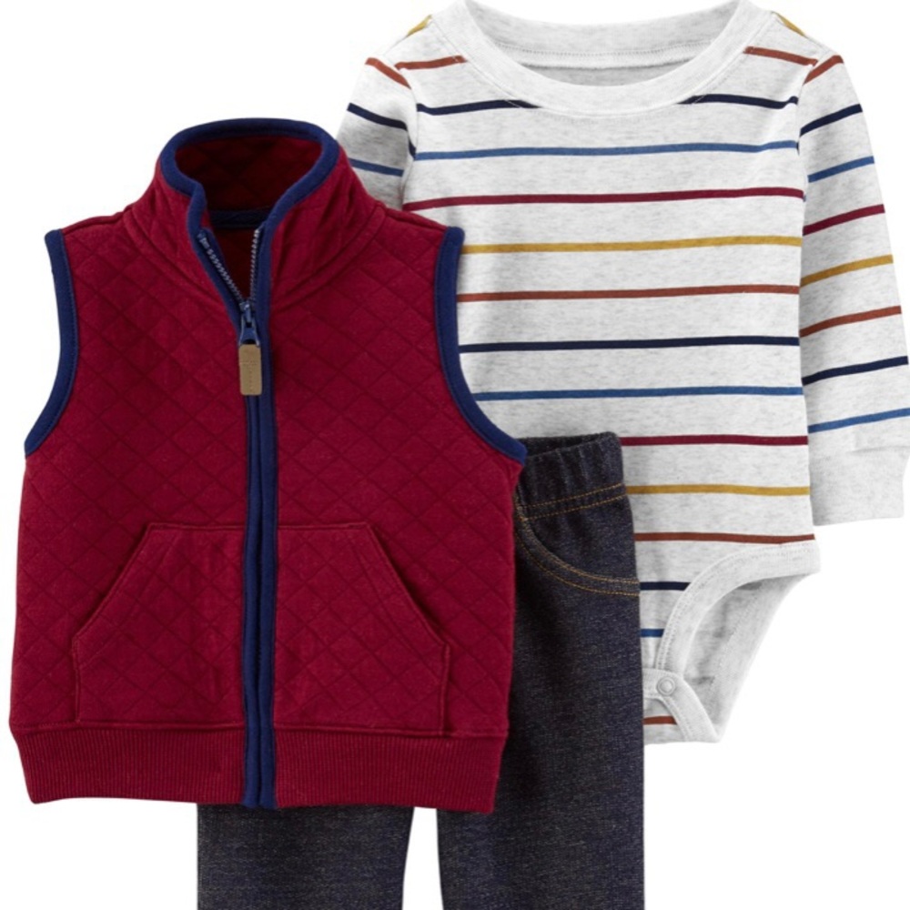 3 piece vest set